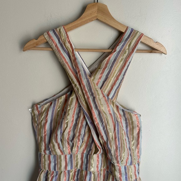 Boden nwot sz 8 Metallic Stripe Maxi Dress - Picture 6 of 11